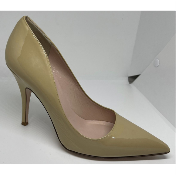 KATE SPADE Tan New York Licorice Patent Pointed-toe Pumps - Picture 4 of 8